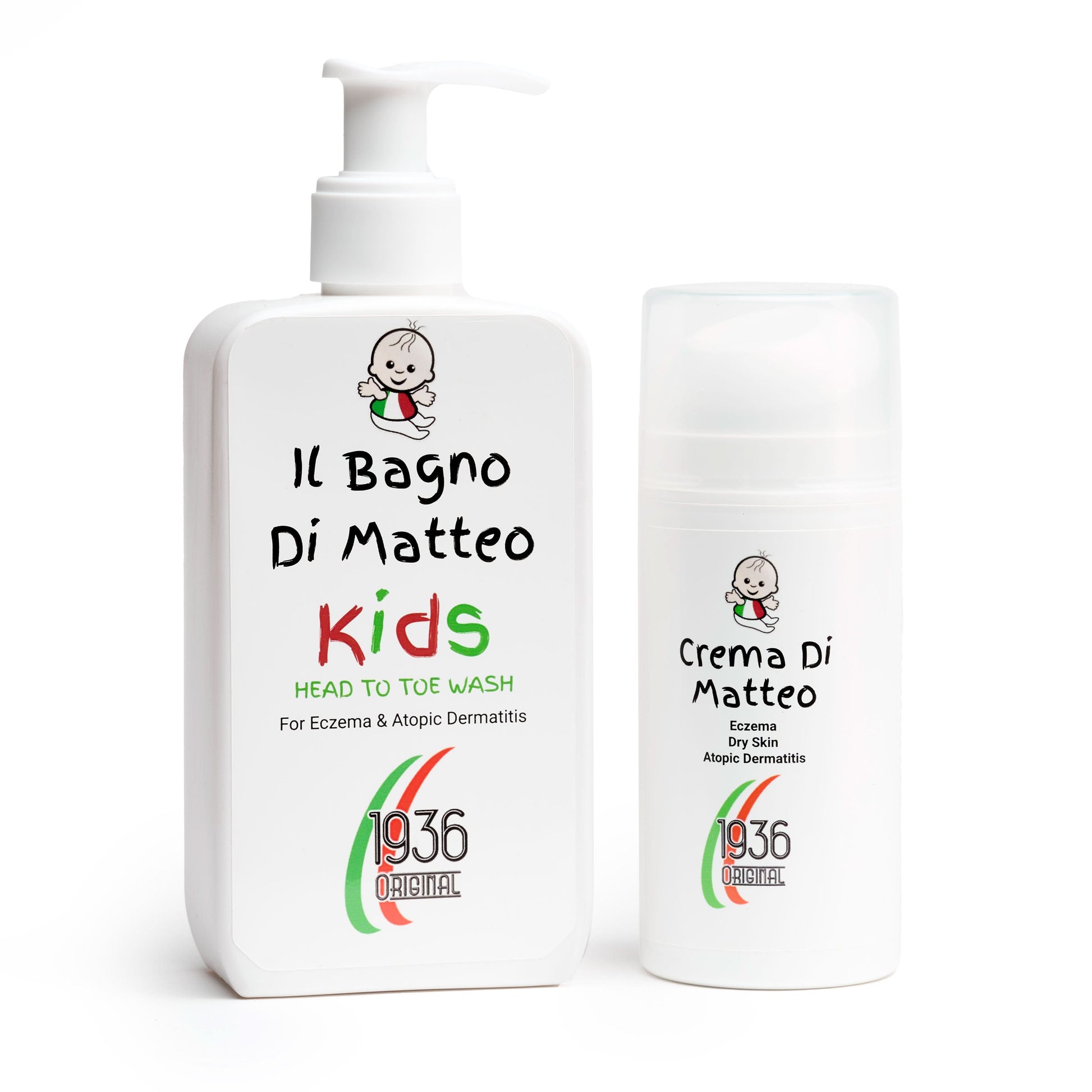 The Complete Eczema Treatment Bundle features Matteo cream and body wash, with soothing solutions for eczema, suitable for all ages.